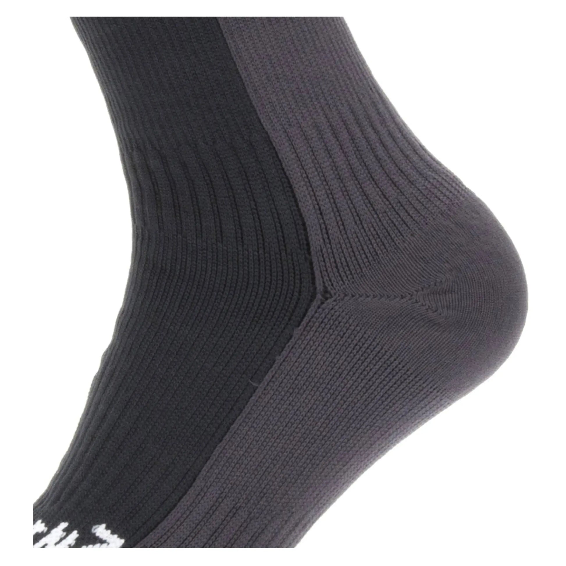 Sealskinz Waterproof Cold Weather Mid Length Socks - Black / Grey - Large