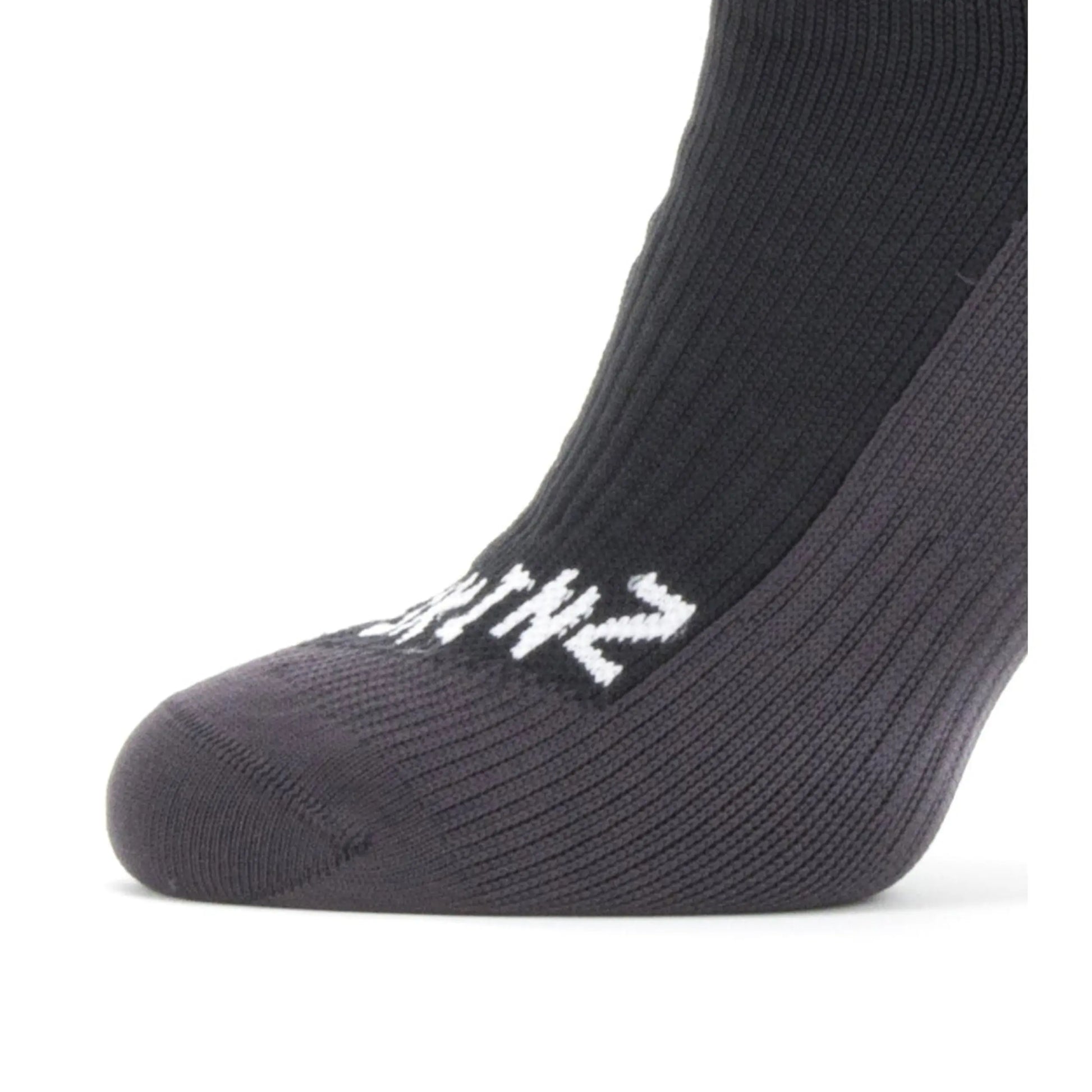 Sealskinz Waterproof Cold Weather Mid Length Socks - Black / Grey - Large