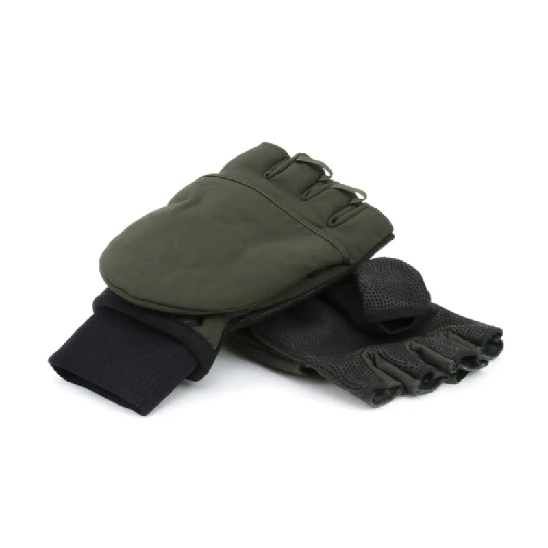 Sealskinz Windproof Cold Weather Convertible Mitt - Olive Green / Black - X-Large