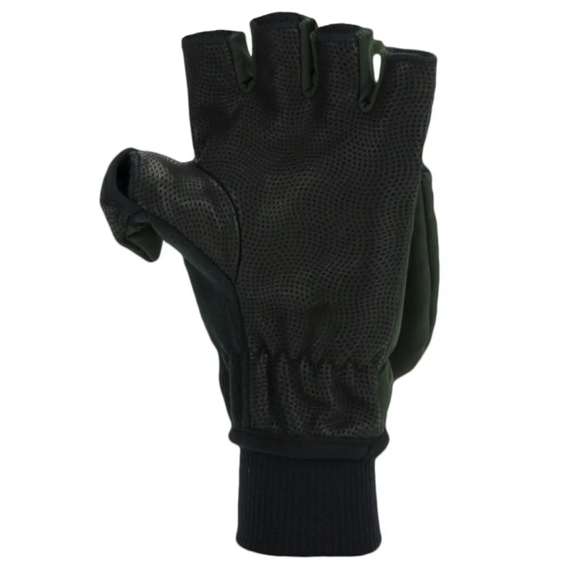 Sealskinz Windproof Cold Weather Convertible Mitt - Olive Green / Black - X-Large