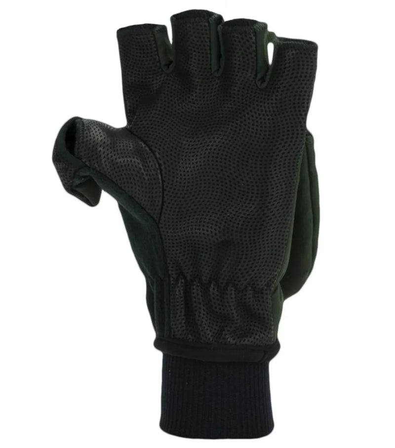Sealskinz Windproof Cold Weather Convertible Mitt - Olive Green / Black - X-Large