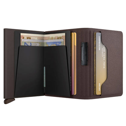 Secrid Bandwallet Compact RFID Wallet - LIBA Brown / Brown