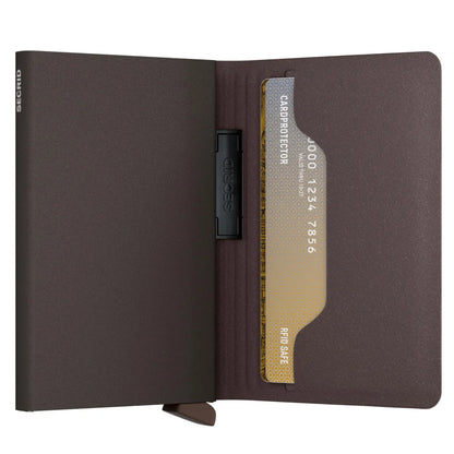 Secrid Bandwallet Compact RFID Wallet - LIBA Brown / Brown
