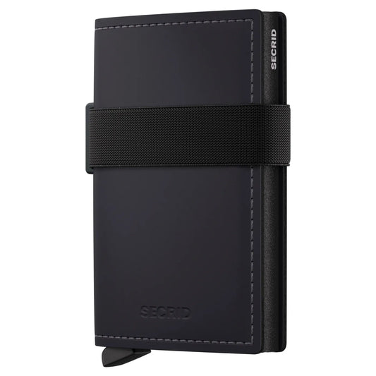 Secrid Bandwallet Compact RFID Wallet - Matte Black / Black