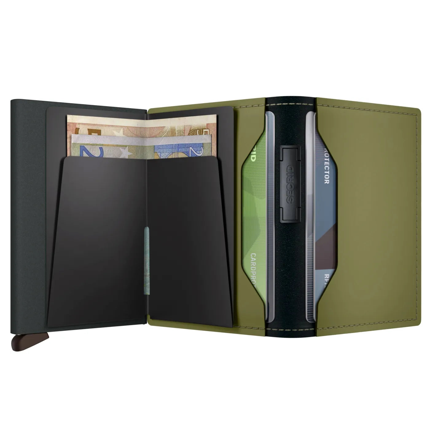 Secrid Bandwallet Compact RFID Wallet - Matte Leaf / Khaki