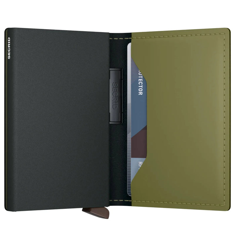 Secrid Bandwallet Compact RFID Wallet - Matte Leaf / Khaki
