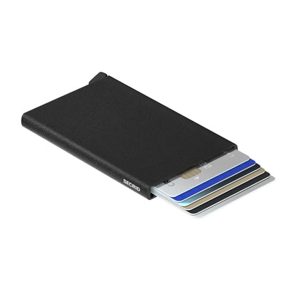 Card Protector holds 4 embossed or 6 flat cards