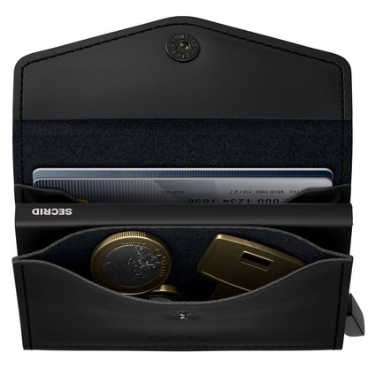 Secrid Envelope Wallet Compact RFID Card Wallet - Matte Black