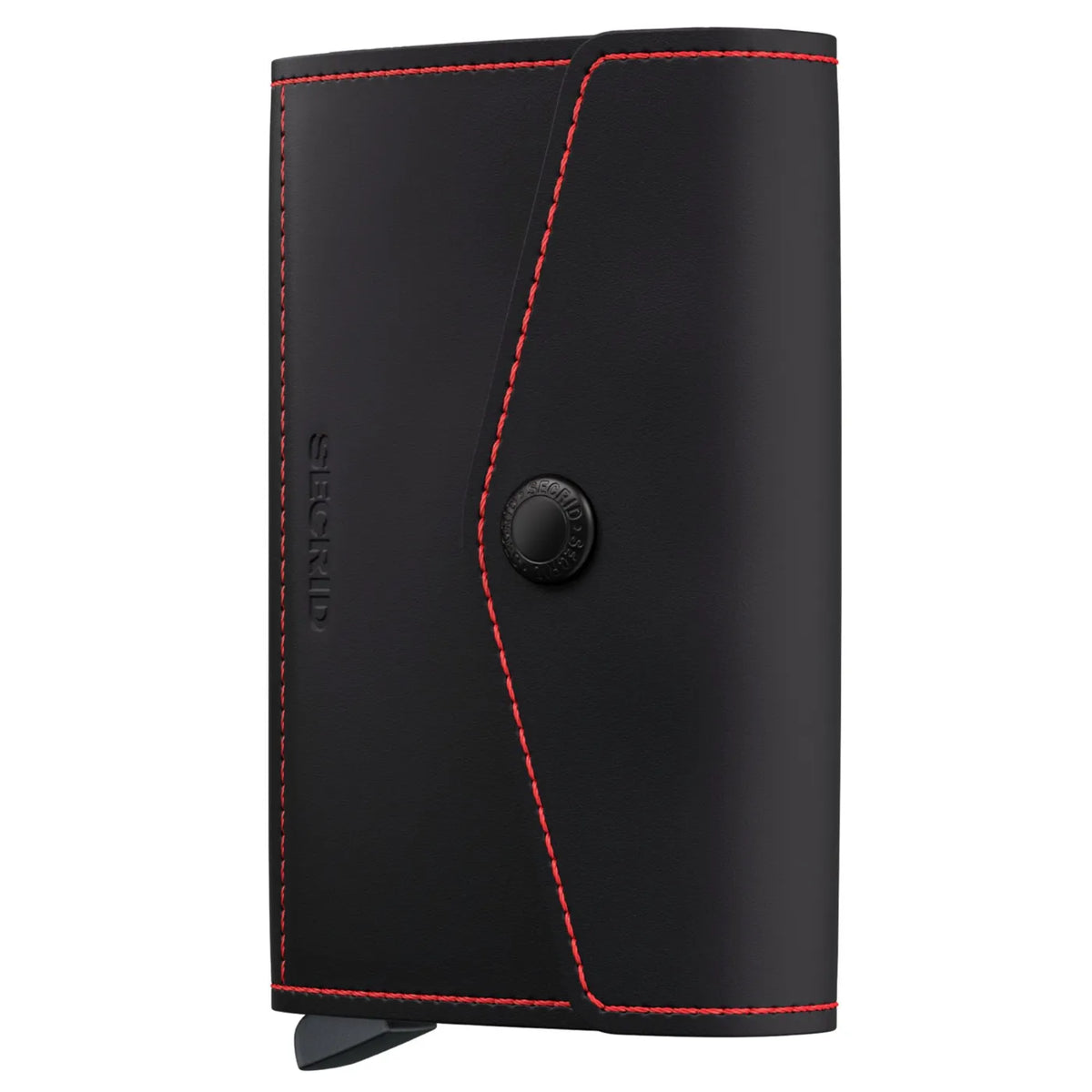 Secrid Envelope Wallet Compact RFID Card Wallet - Matte Black / Red