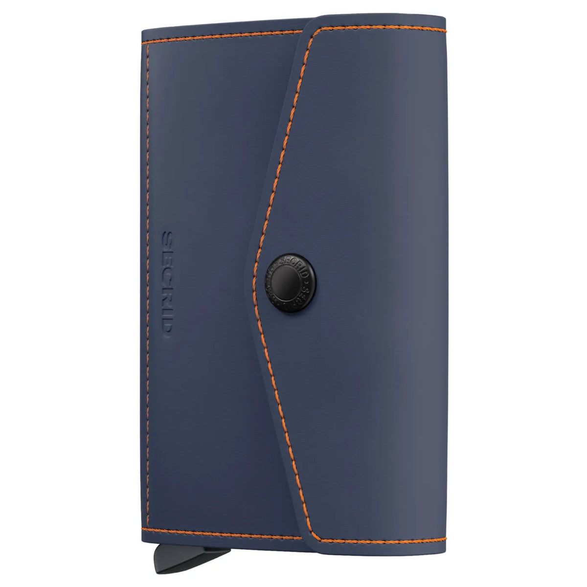 Secrid Envelope Wallet Compact RFID Card Wallet - Matte Nightblue / Orange