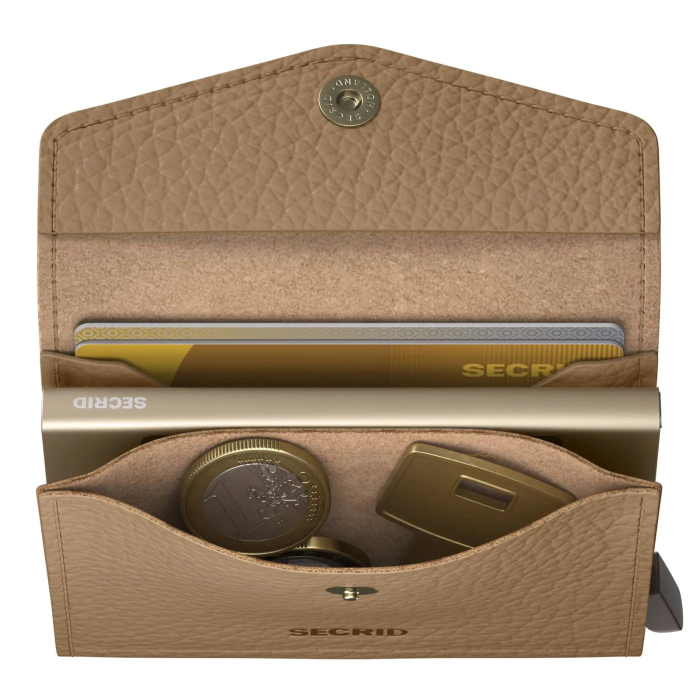 Secrid Envelope Wallet Compact RFID Card Wallet - Pebble Cappuccino