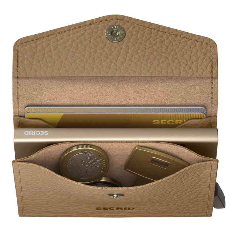 Secrid Envelope Wallet Compact RFID Card Wallet - Pebble Cappuccino