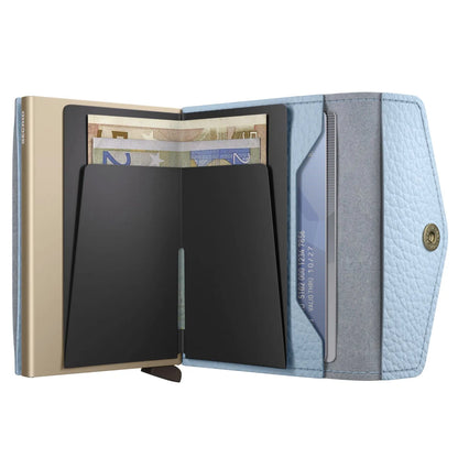 Secrid Envelope Wallet Compact RFID Card Wallet - Pebble Ice Blue