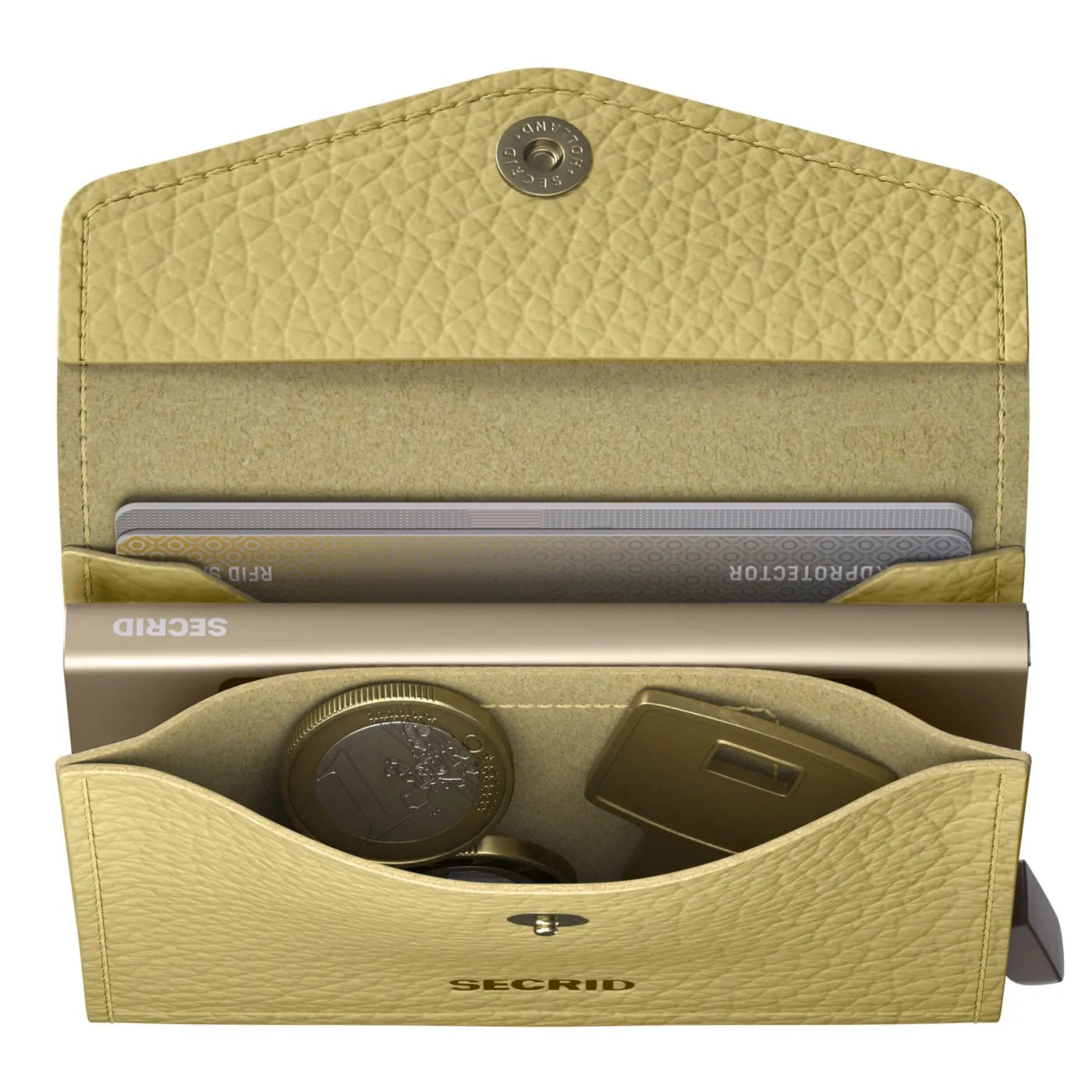 Secrid Envelope Wallet Compact RFID Card Wallet - Pebble Yellow