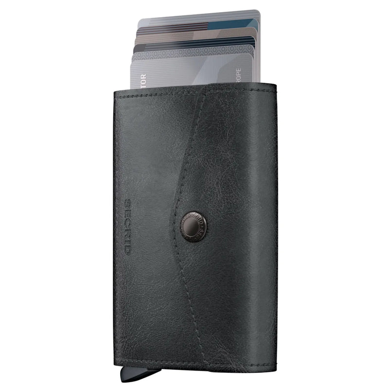 Secrid Envelope Wallet Compact RFID Card Wallet - Vintage Black