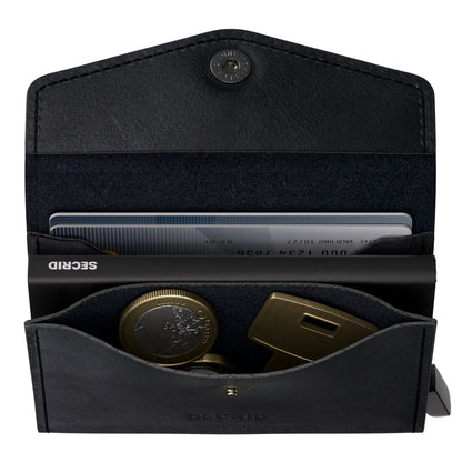 Secrid Envelope Wallet Compact RFID Card Wallet - Vintage Black