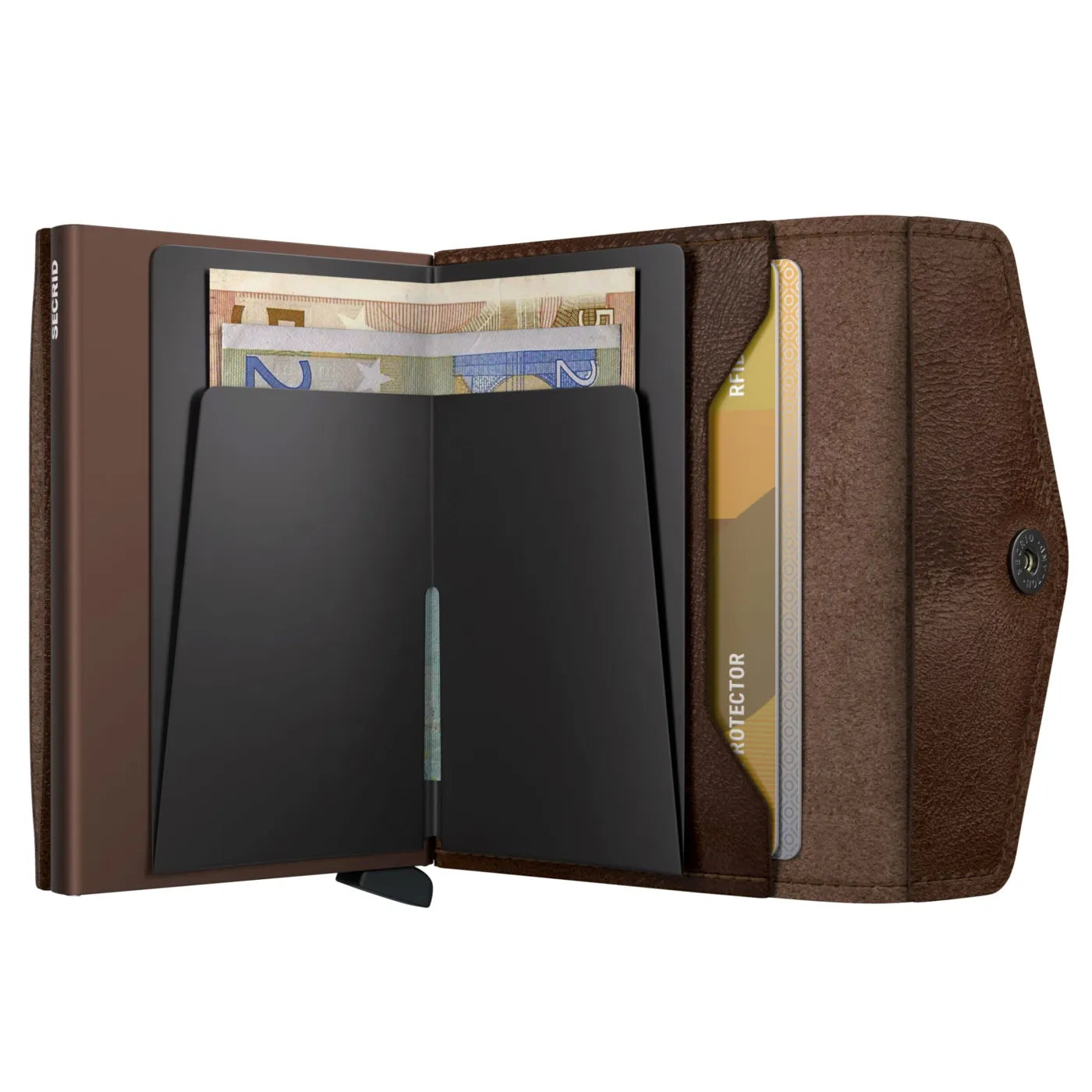 Secrid Envelope Wallet Compact RFID Card Wallet - Vintage Chocolate