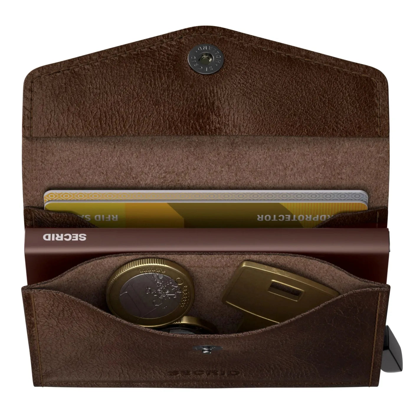 Secrid Envelope Wallet Compact RFID Card Wallet - Vintage Chocolate