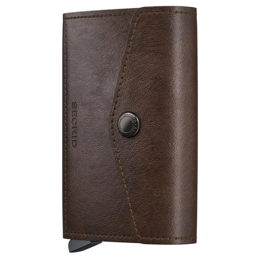 Secrid Envelope Wallet Compact RFID Card Wallet - Vintage Chocolate