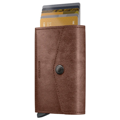 Secrid Envelope Wallet Compact RFID Card Wallet - Vintage Cognac