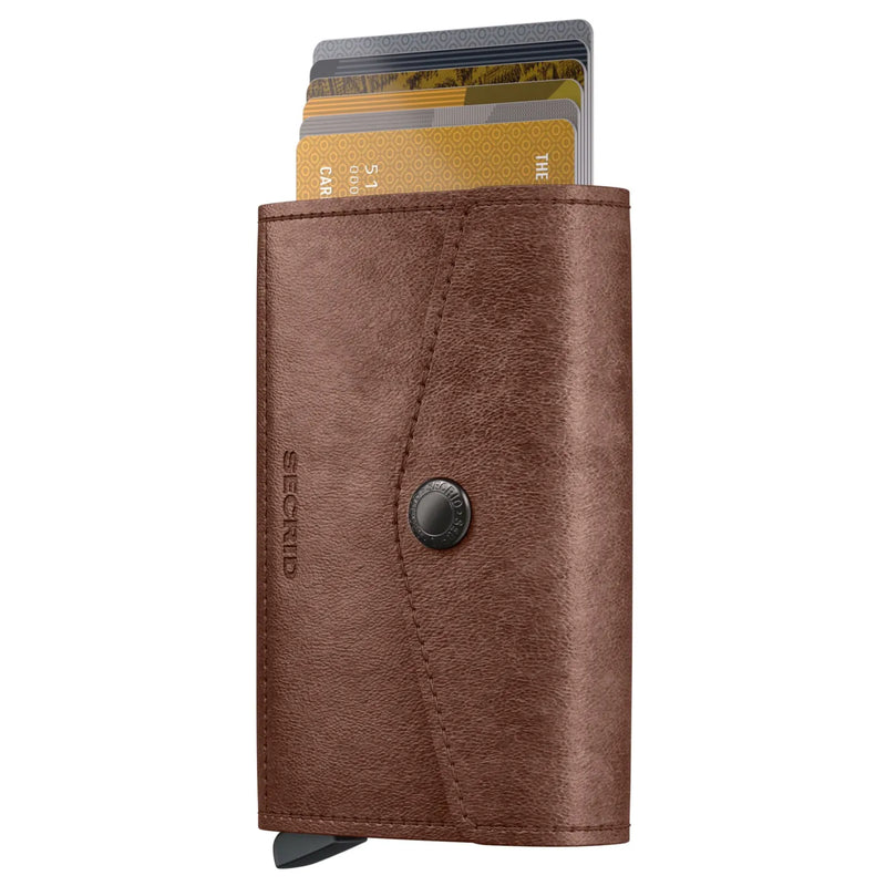 Secrid Envelope Wallet Compact RFID Card Wallet - Vintage Cognac