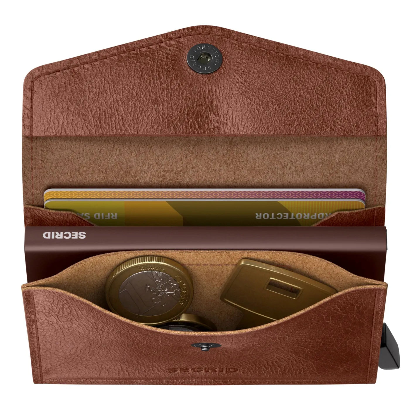 Secrid Envelope Wallet Compact RFID Card Wallet - Vintage Cognac