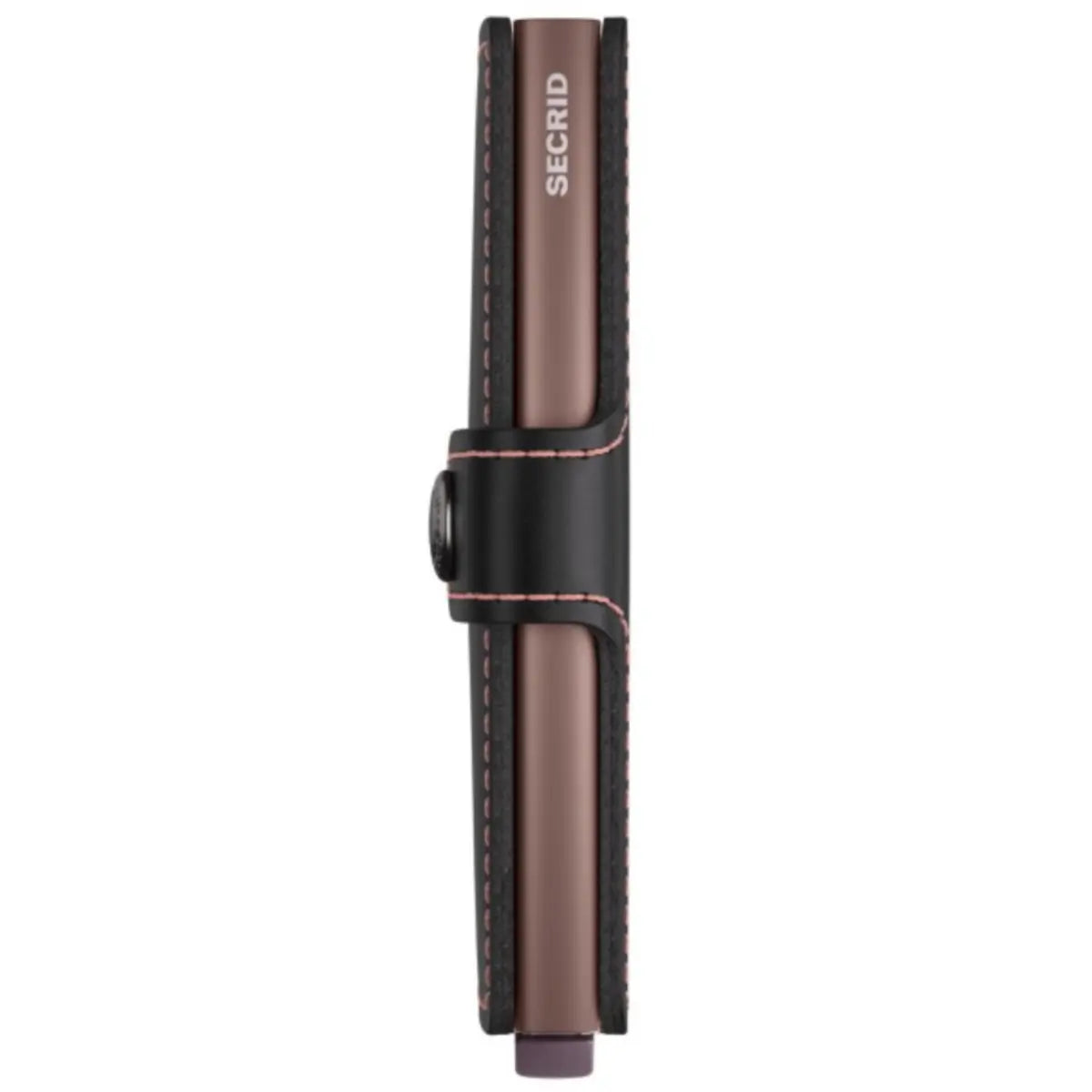 Secrid Miniwallet Compact RFID Wallet - Black-Rose (Mirum Plant-Based)