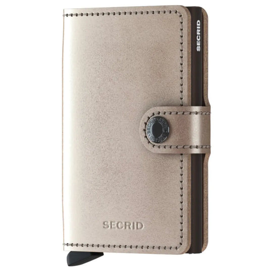 Secrid Miniwallet Compact RFID Wallet - Champagne