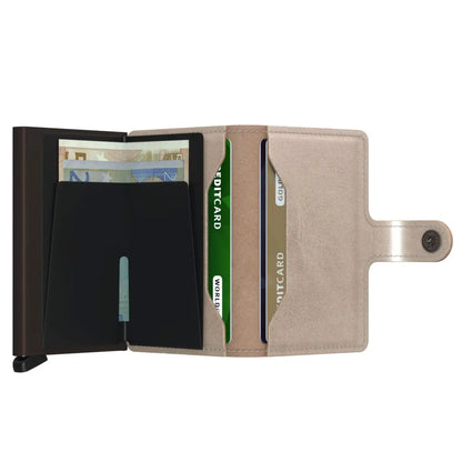 Secrid Miniwallet Compact RFID Wallet - Champagne