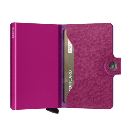 Secrid Miniwallet Compact RFID Wallet- Crisple Fuchsia