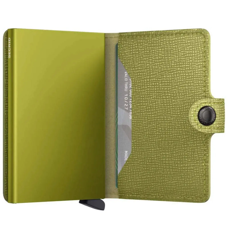 Secrid Miniwallet Compact RFID Wallet - Crisple Lime