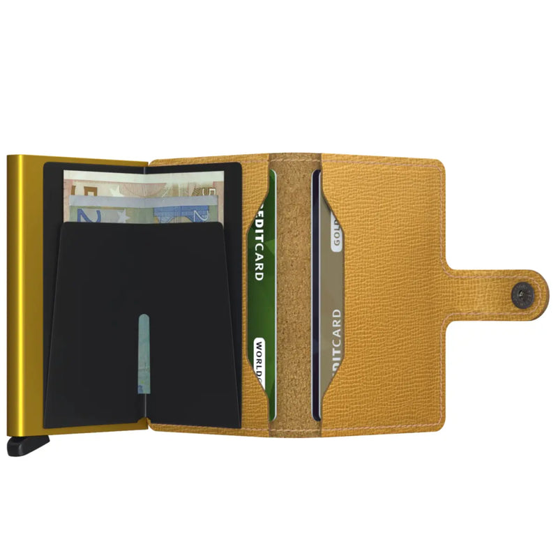 Secrid Miniwallet Compact RFID Wallet - Crisple Ochre