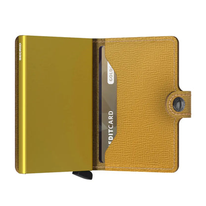 Secrid Miniwallet Compact RFID Wallet - Crisple Ochre