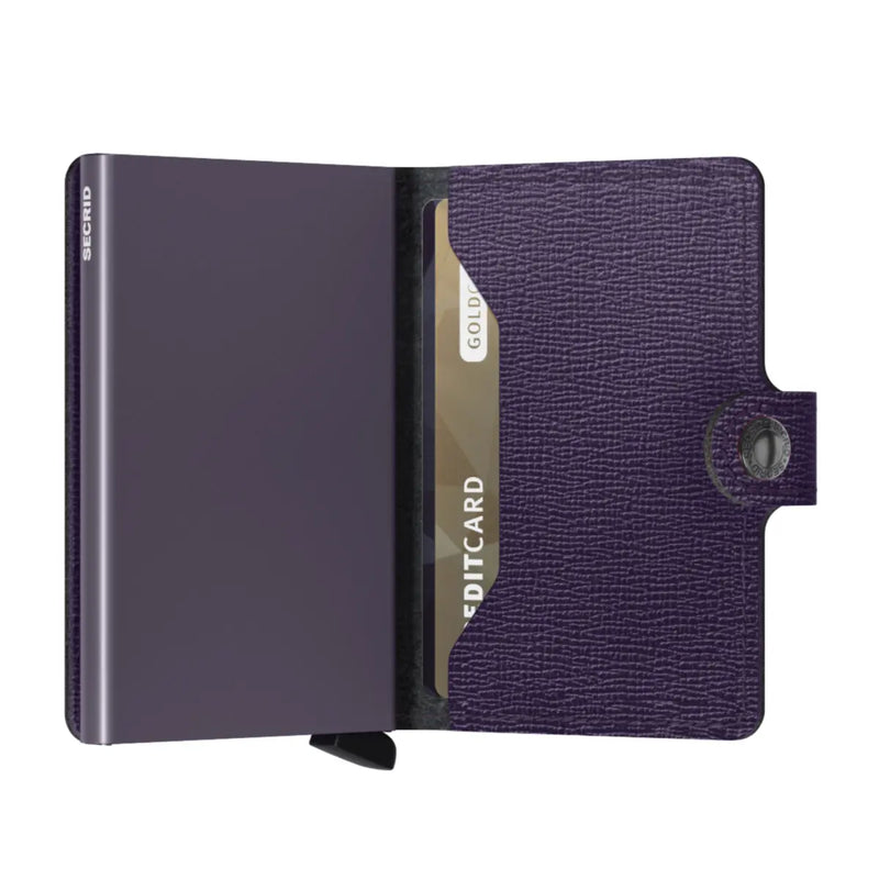 Secrid Miniwallet Compact RFID Wallet - Crisple Purple