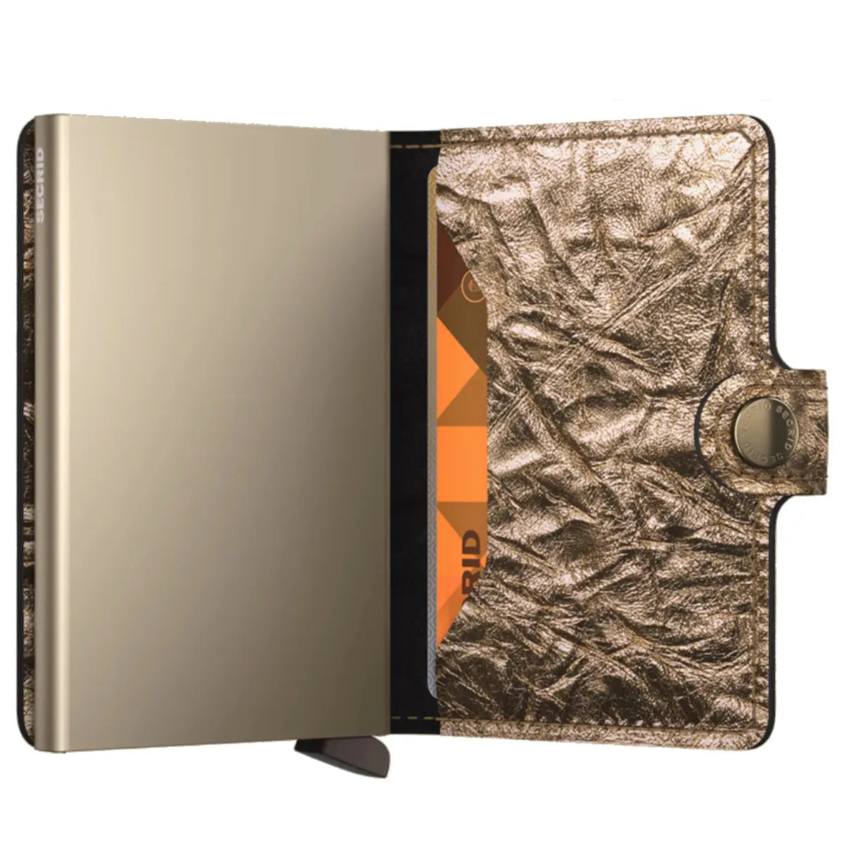 Secrid Miniwallet Compact RFID Wallet - Crunch Gold