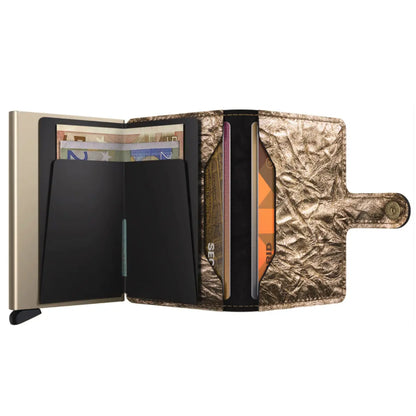 Secrid Miniwallet Compact RFID Wallet - Crunch Gold