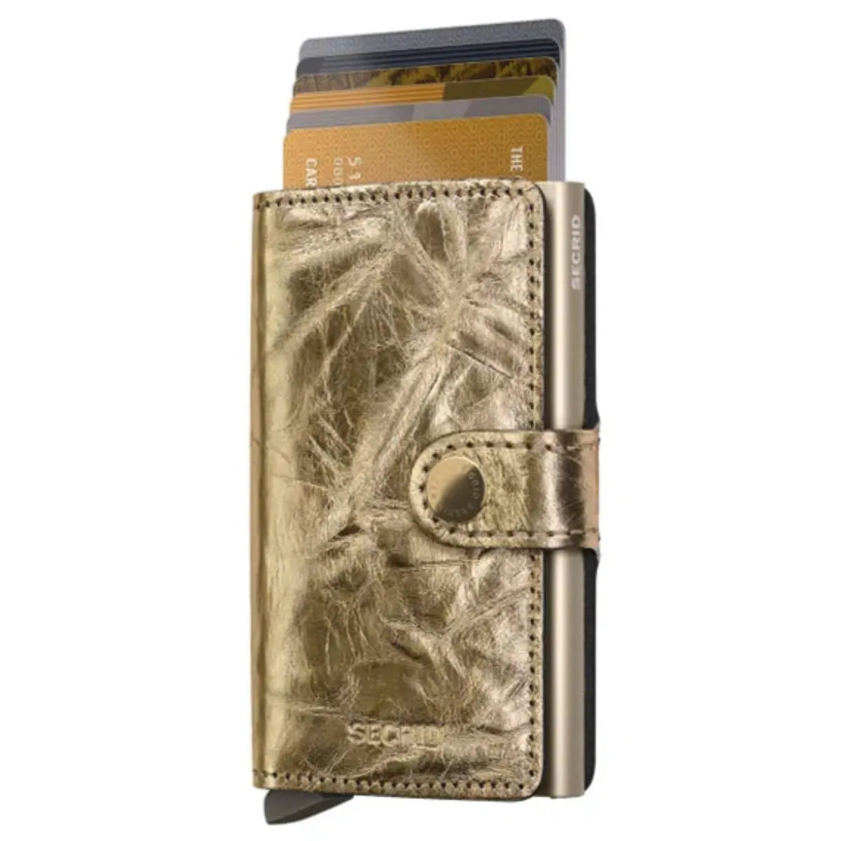 Secrid Miniwallet Compact RFID Wallet - Crunch Gold