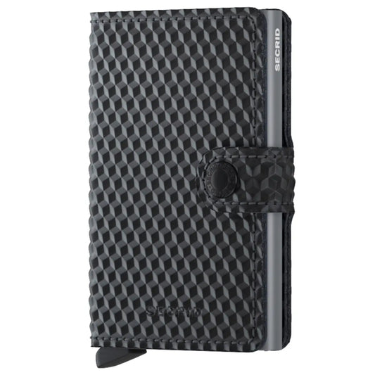 Secrid Miniwallet Compact RFID Wallet - Cubic Black / Titanium