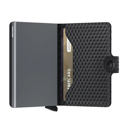 Secrid Miniwallet Compact RFID Wallet - Cubic Black / Titanium
