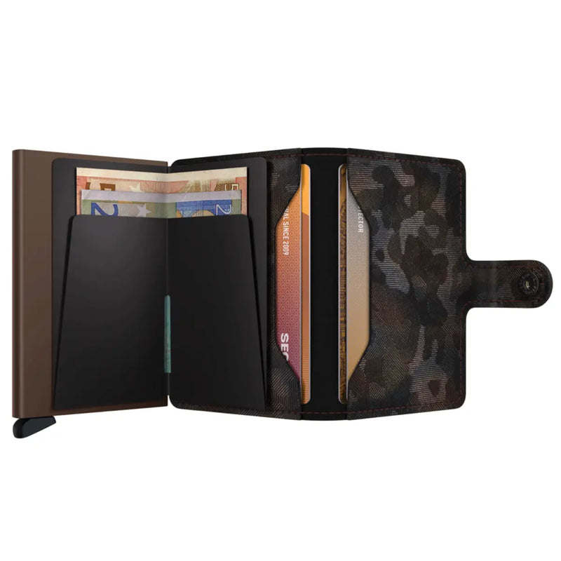 Secrid Miniwallet Compact RFID Wallet - Jungle Brown