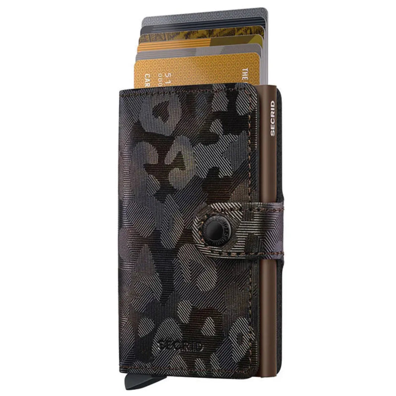 Secrid Miniwallet Compact RFID Wallet - Jungle Brown