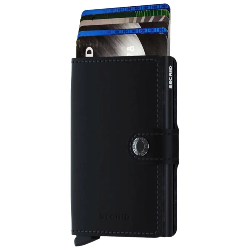 Secrid Miniwallet Compact RFID Wallet - Matte Black