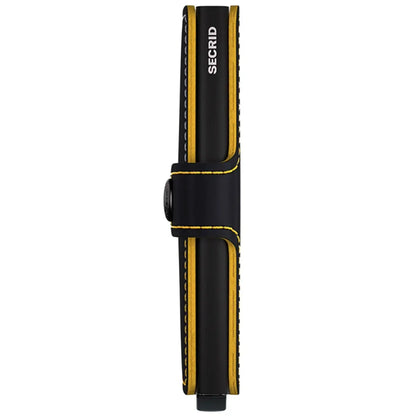 Miniwallet made from European leather with anodised aluminium card protector