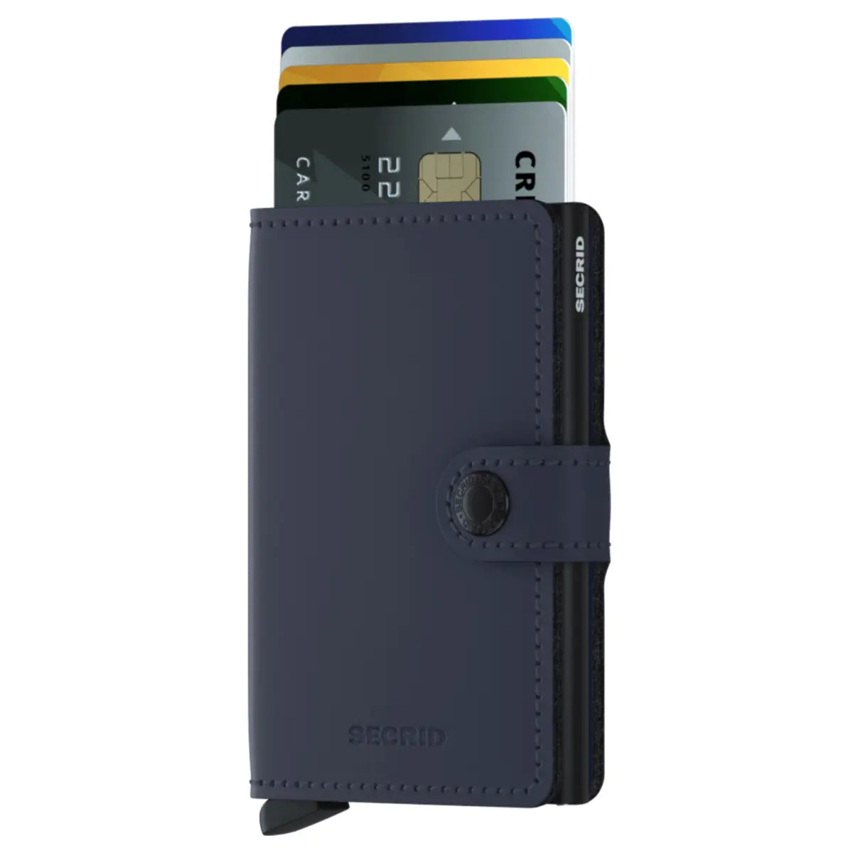 Secrid Miniwallet Compact RFID Wallet - Matte Night Blue