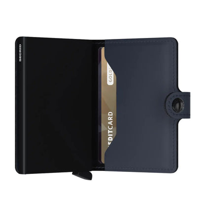 Secrid Miniwallet Compact RFID Wallet - Matte Night Blue