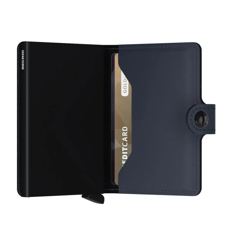 Secrid Miniwallet Compact RFID Wallet - Matte Night Blue
