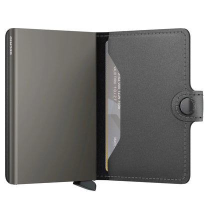 Secrid Miniwallet Compact RFID Wallet - Matte Satin Steel