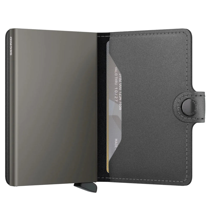 Secrid Miniwallet Compact RFID Wallet - Matte Satin Steel