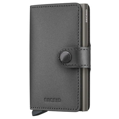 Secrid Miniwallet Compact RFID Wallet - Matte Satin Steel