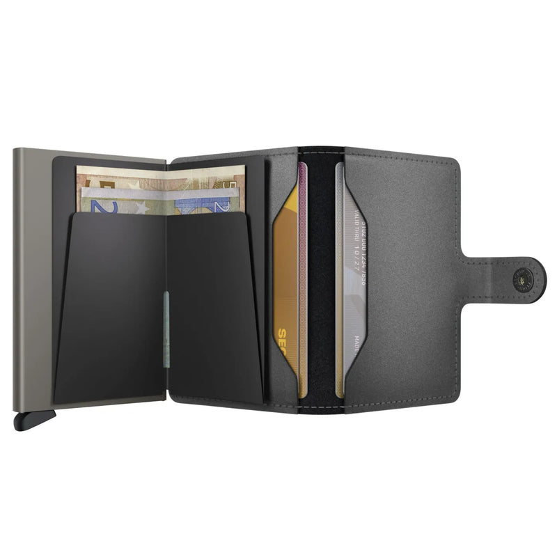 Secrid Miniwallet Compact RFID Wallet - Matte Satin Steel